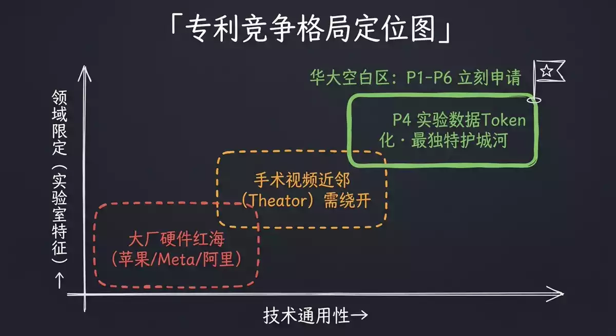 专利竞争格局定位（手绘原理图）